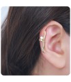 Gold Plated Silky Design Ear Cuff EC-541-GP